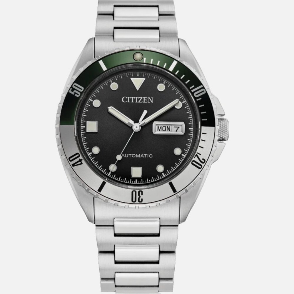 Citizen Mens Sport 42mm Automatic Silver Stainless Steel Watch - Picture 1 of 4